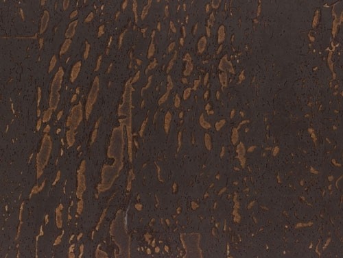 ZIRO-KORK Wanddesign - Paz Struktur Walnut on Orange